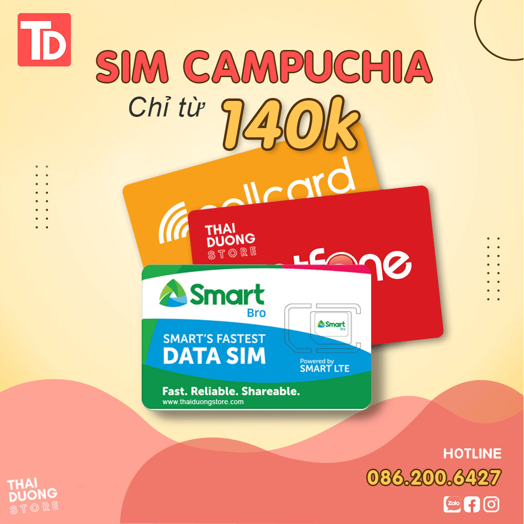 Địa chỉ mua Sim 4G đi Campuchia